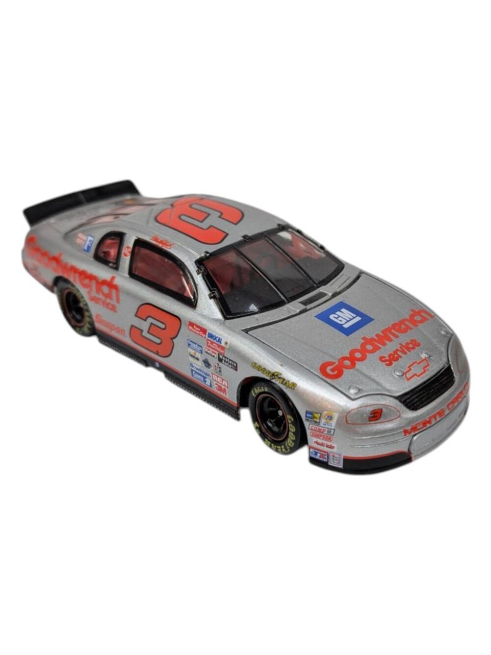 Action #3 Dale Earnhardt Die Cast Car Silver Goodwrench Monte Carlo 1:32 Scale